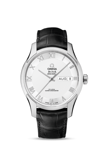 Omega De Ville Hour Vision Master Chronometer Annual Calendar Stainless Steel / Silver